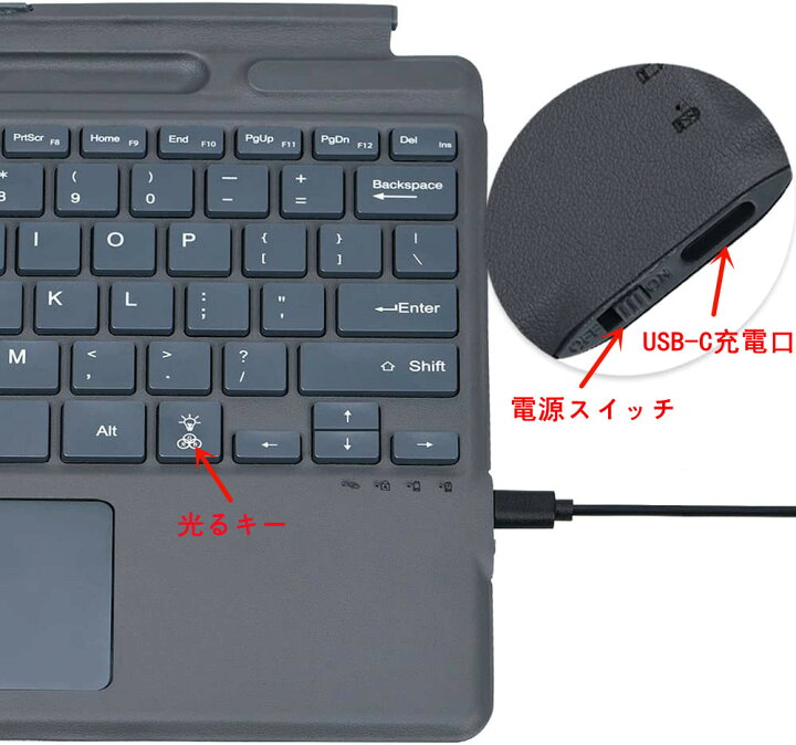 楽天市場】超薄型 Surface Pro 9/Pro 8/Pro X /Pro 10専用 キーボード 