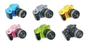 6色 音声とフラッシュ付き小型一眼レフデジタルカメラキーホルダー カメラ型デザインの人気商品 ピカッと光る カシャカシャっと音が出る キーリング、キーフックとしても良い おもしろ雑貨でバッグに可愛い アクセサリーに ギフト 贈り物 お祝い 誕生日 カギの飾りなどに