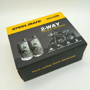 steelmate �X�e�B�[�����C�g 986X PRO �o�C�N�p 2WAY �G���W���X�^�[�^�[�t���Z�L�����e�B�[�E�h�Ƌ@ �������� 1�N�ԕۏؕt�� �o�C�N�Z�L�����e�B �l�C���i