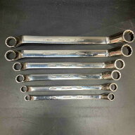 【中古】スナップオン(Snap-on) オフセットメガネレンチ XOMシリーズ USA 8mm-19mm 計6本セット【川越店】