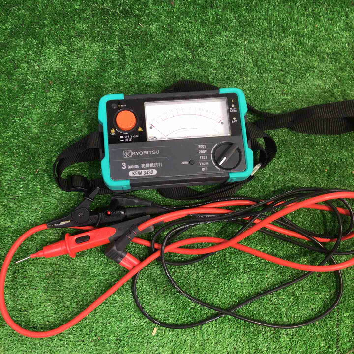 楽天市場】【中古】共立電気計器 KYORITSU 3レンジアナログ絶縁抵抗計