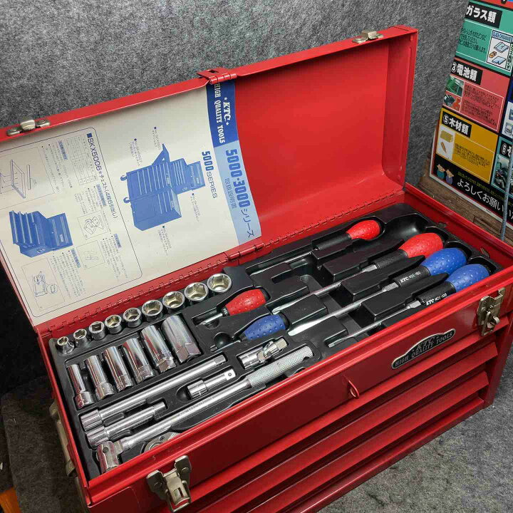楽天市場】【中古】KTC 工具セット SK420XZ ツールセット 3段ツール 