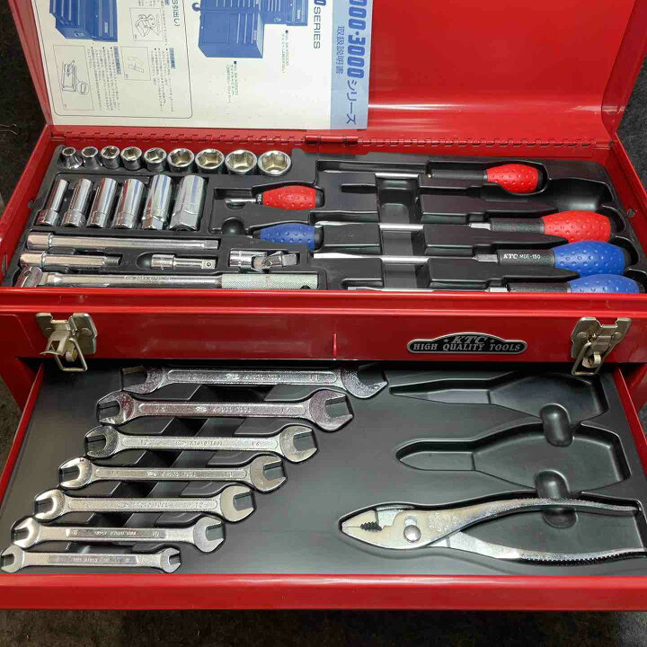 楽天市場】【中古】KTC 工具セット SK420XZ ツールセット 3段ツール 