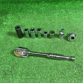 【中古】スナップオン(Snap-on) 3/8"ラチェットハンドル F80 ソケットセット【藤沢店】