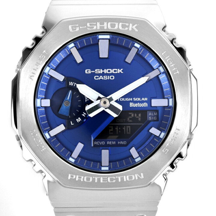 楽天市場】G-SHOCK フルメタル 2100シリーズ GM-B2100AD-2AJF ブルー 