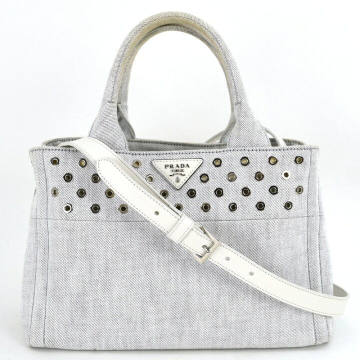 楽天市場】プラダ カナパ トートバッグ 1BG439 ショルダーバッグ 斜め  