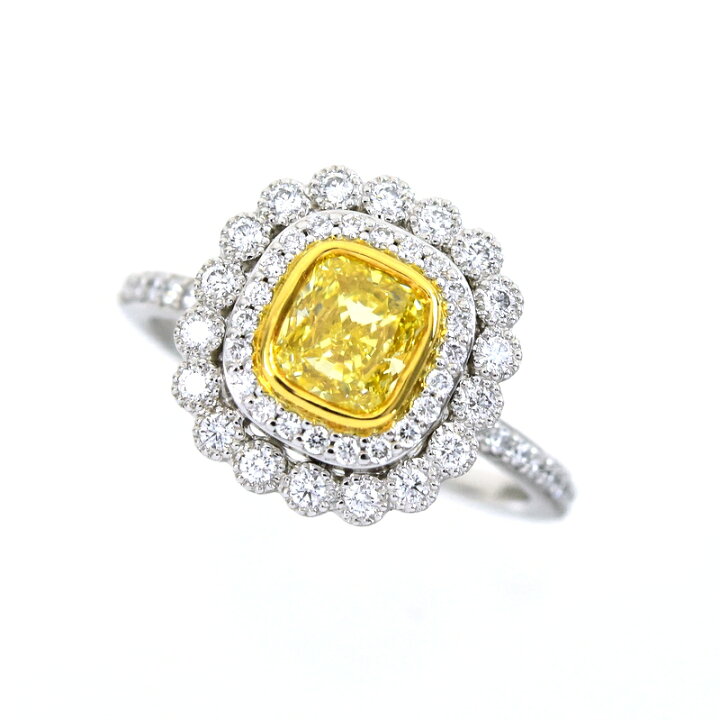 楽天市場】ティファニー イエローダイヤ リング 指輪 14号 ダイア 1.04  