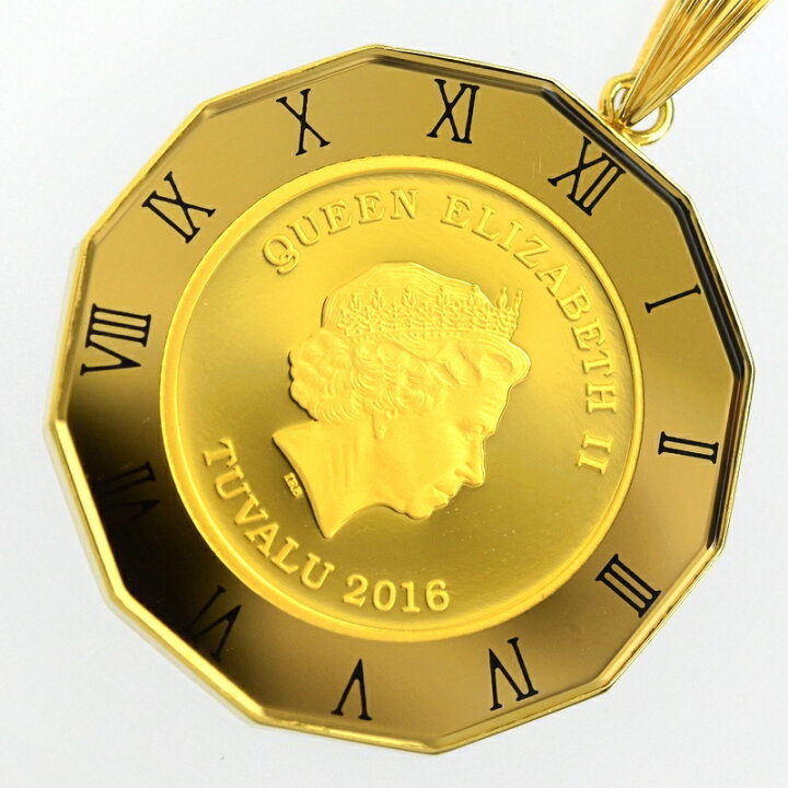 楽天市場】ツバル金貨 ペンダントトップ ホースコイン 15ドル 1/10 