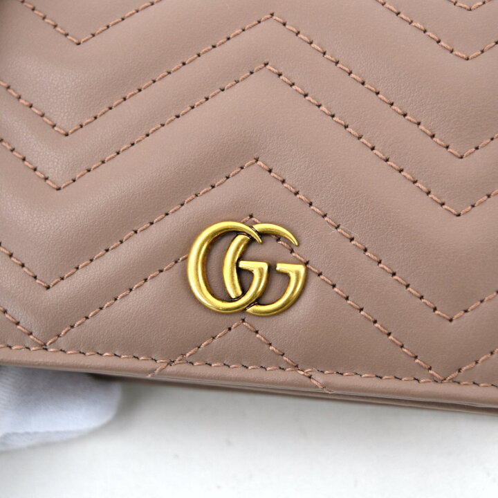 楽天市場】グッチ 財布 レディース 二つ折り財布 GGマーモント 466492  