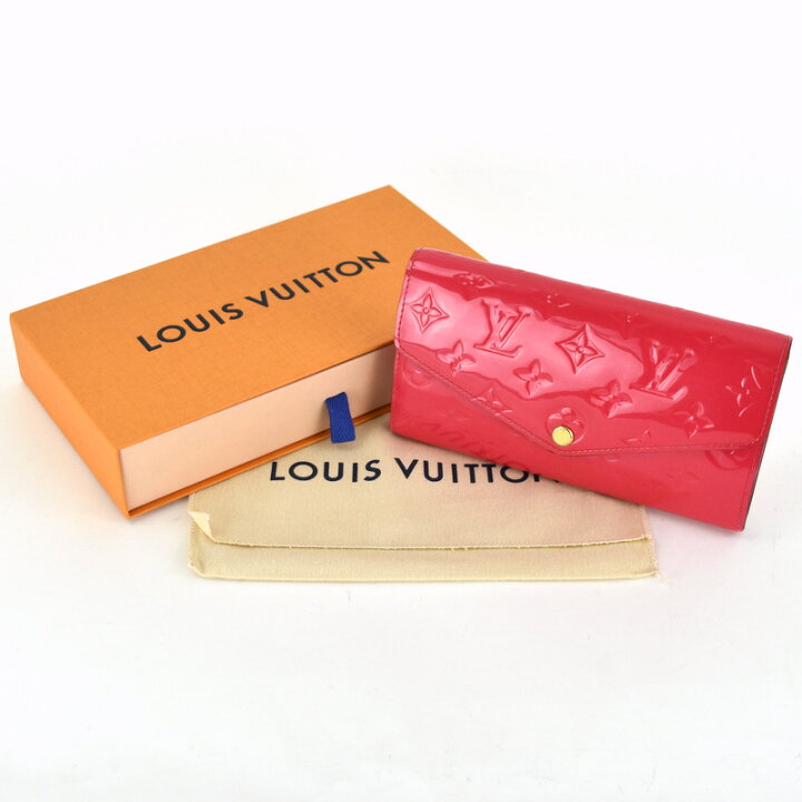 ルイヴィトン 長財布 モノグラム ヴェルニ ポルトフォイユ・サラ  