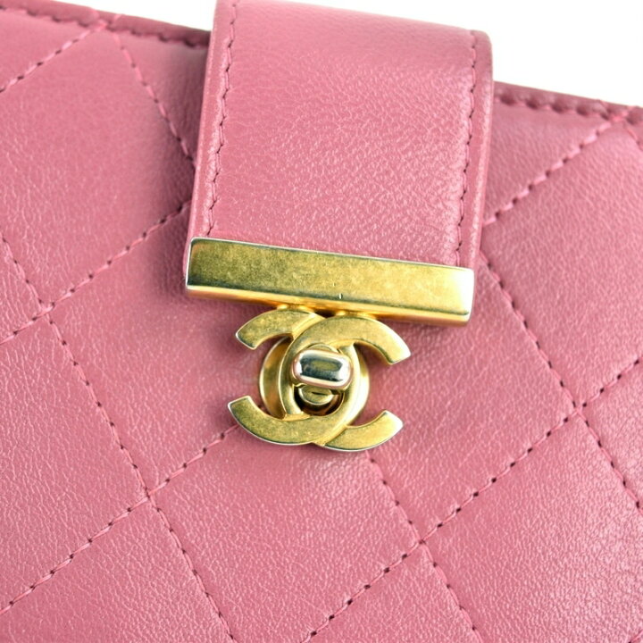 楽天市場】シャネル 財布 レディース 二つ折り財布 マトラッセ レザー  