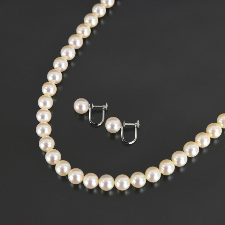 楽天市場】パールネックレス イヤリング 2点セット シルバー 14k 14金 