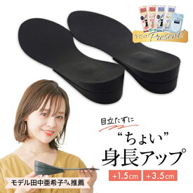 【今だけコラボインソール＆靴紐プレゼント】シークレットインソール ヒールアップ アタッチメント付き 選べる高さ2way 3.5cmアップ オプション追加で最大5.5cm 身長アップ 細見え 美脚 インソール スニーカー ハイカット 底上げ スタイルアップ