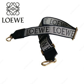 LOEWE ロエベ loewe ストラップ レザー Anagram leather-trimmed black-03 バッグストラップ プレゼント 人気 新品 レディース バッグ 通勤