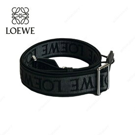 LOEWE ロエベ loewe ストラップ レザー Anagram leather-trimmed black-02 バッグストラップ プレゼント 人気 新品 レディース バッグ 通勤