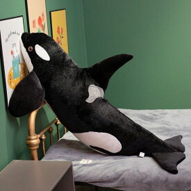 シャチ 海洋生物 大きい 動物 ぬいぐるみ ドルフィン 抱き枕 ベッド 玩具 ふわふわ もこもこ 女の子 男の子 かわいい ギフト おもちゃ インテリア リアル