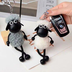 即納 当日発送可 おもろい ひつじのショーン かわいい ミニチュア グッズ ストラップ キーホルダー ワッペン プレゼント ギフト ファー オシャレ バッグチャーム