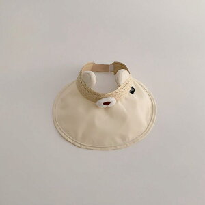 パンダ ぱんだ panda 日除け付キッズ キャップ 帽子 子供 子ども ベビー 赤ちゃん 1歳 2歳 3歳 日よけ UV対策 紫外線対策 北欧 シンプル 韓国 かわいい キュート 調節 紐 コットン