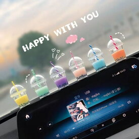 車飾り 可愛い 6個セット 両面テープ付き カーアクセサリー 車内装飾 インテリアー 車飾り 置物 ホワイト バイク 自転車 装飾 おしゃれ 飾り物 樹脂製 ミニサイズ 可愛い 贈り物 プレゼント ビール お酒 盆栽 植物