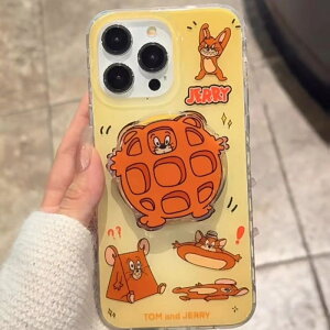 スマホケース iPhone15ケース カバー iphone16 iPhone16pro iPhone14 iPhone13 mini Pro Max iPhone 12 11 SE XS Max XR トムとジェリー magsafe充電 ワイヤレス充電 スマホグリップ 15pro 15promax