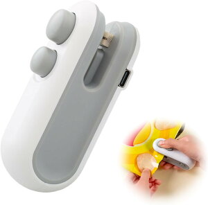 ハンディシーラー お菓子の食べかけ袋を密封 クリップシーラー 家庭用シーラー ヒートシーラー フードシーラー 食材保存 電池式