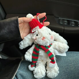 可愛い ウサギのぬいぐるみキーチェーン おもちゃ ぬいぐるみ人形 クリエイティブキーホルダー 装飾 ぬいぐる