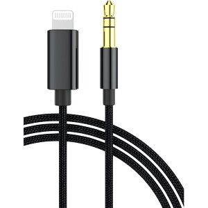 CgjO Lightning to 3.5mm ϊP[u iPhone I[fBIP[u wbhz Xs[J[Ή
