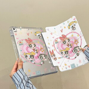 パワパフ iPadケース パワーパフガールズ アイパッドカバー 手帳型 かわいい キャラクター 保護カバー スタンド機能付き オートスリープ マグネット付き 全機種対応 女の子 プレゼント ギフ