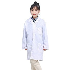 子供服 白衣医者 コスプレ衣装 キッズ ドクターコート 両脇ポケット ナース お医者さん コスチュー ム 女の子 男の子 変身なりきり M/L 126-135cm 136-145cm