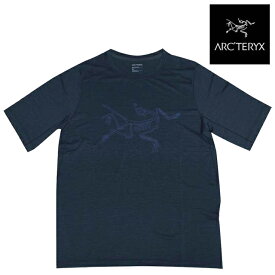 ARC'TERYX アークテリクス コーマック ロゴ Tシャツ CORMAC LOGO SS TEE BLACK SAPPHIRE HEATHER X000006348 アウトドア ハイキング