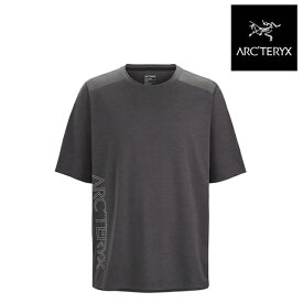 ARC'TERYX アークテリクス コーマック ダウンワード Tシャツ CORMAC DOWNWORD SS TEE BLACK HEATHER X000006704 アウトドア ハイキング