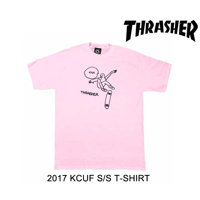 Thrasher スラッシャー Tシャツ Kcuf 出群 S Pink T Shirt Usaモデル Light