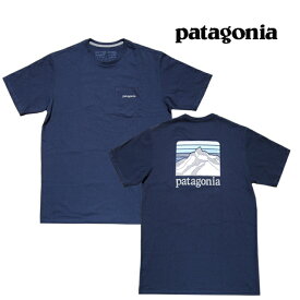 PATAGONIA パタゴニア ライン ロゴ リッジ ポケット レスポンシビリティー Tシャツ LINE LOGO RIDGE POCKET RESPONSIBILI-TEE CNY CLASSIC NAVY 38511