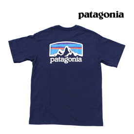 PATAGONIA パタゴニア フィッツロイ ホライゾンズ レスポンシビリティー Tシャツ FITZ ROY HORIZONS RESPONSIBILI-TEE NENA NEW NAVY 38501