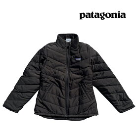 PATAGONIA パタゴニア ガールズ リバーシブル スノー フラワー ジャケット GIRLS' REVERSIBLE SNOW FLOWER JACKET BLK BLACK 子供用 ※サイズ注意 68050