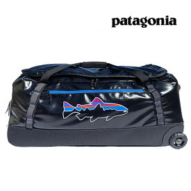 日本未発売カラー PATAGONIA パタゴニア ボストンバッグ ブラックホール ウィールド ダッフル BLACK HOLE WHEELED DUFFEL 100L BFZT BLACK W/FITZ TROUT 49387