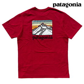 PATAGONIA パタゴニア ライン ロゴ リッジ ポケット レスポンシビリティー Tシャツ LINE LOGO RIDGE POCKET RESPONSIBILI-TEE SUMR SUMAC RED 38511