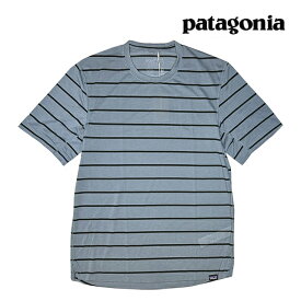 PATAGONIA パタゴニア キャプリーン クール トレイル シャツ CAPILENE COOL TRAIL SHIRT FSPG FURROW STRIPE: PLUME GREY 24496 速乾