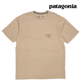 PATAGONIA パタゴニア ライン ロゴ リッジ ストライプ オーガニック ポケット Tシャツ LINE LOGO RIDGE STRIPE ORGANIC POCKET TEE ORTN OAR TAN 37587
