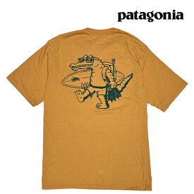 PATAGONIA パタゴニア ウォーター ピープル オーガニック ポケット Tシャツ WATER PEOPLE ORGANIC POCKET WGPU WATER PEOPLE GATOR: PUFFERFISH GOLD 37734