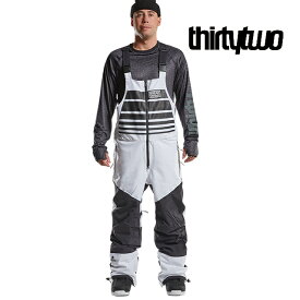 2022 THIRTYTWO 32 サーティーツー スプリング ブレイク ビブ パンツ SPRING BREAK BIB PANT WHITE/BLACK メンズ スノボ