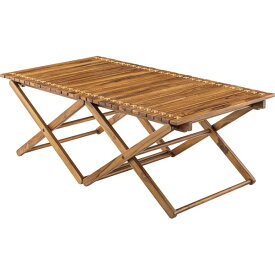 折りたたみテーブル ローテーブル 約幅110cm Lサイズ 木製 本革 フォールディングテーブル 組立式 リビング インテリア家具
