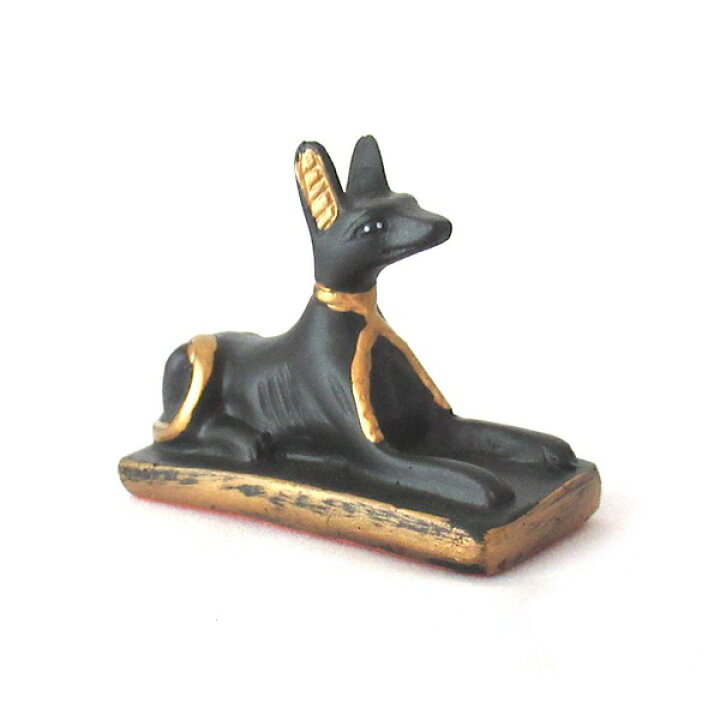 楽天市場 古代エジプトのアヌビス神 犬 Sサイズ Anubis 彫像 座るアヌビス神 激安家具インテリア雑貨ミロク屋