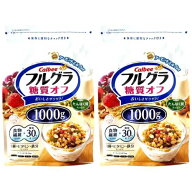 カルビー フルグラ糖質オフ 1000g×2袋 シリアル 朝食 フレーク