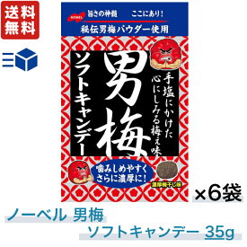 ノーベル 男梅 ソフトキャンデー 35g×6袋