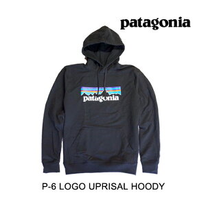 PATAGONIA p^SjA P-6 S AbvCU t[fB P-6 LOGO UPRISAL HOODY BLK BLACK 39539