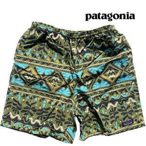 PATAGONIA �p�^�S�j�A �V���[�g�p���c �o�M�[�Y �����O 7�C���` BAGGIES LONGS - 7 IN MPAG MANGROVE TIKI:PALO GREEN 58034