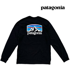 PATAGONIA p^SjA tBbc C zC] X|VreB[ LONG SLEEVE FITZ ROY HORIZONS RESPONSIBILI-TEE BLK BLACK 38514 