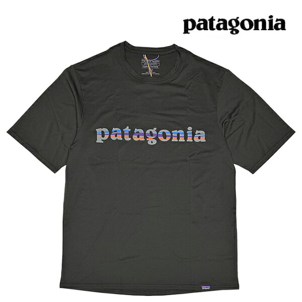 PATAGONIA パタゴニア キャプリーン クール デイリー グラフィック シャツ CAPILENE COOL DAILY GRAPHIC SHIRT TLBK '73 TEXT LOGO: BLACK 45235