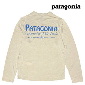 PATAGONIA �p�^�S�j�A �����O�X���[�u �L���v���[�� �N�[�� �f�C���[ �O���t�B�b�N �V���c (�E�H�[�^�[�Y) L/S CAPILENE COOL DAILY GRAPHIC SHIRT-WATERS WBPX WATER PEOPLE BANNER: PUMICE X-DYE 45170